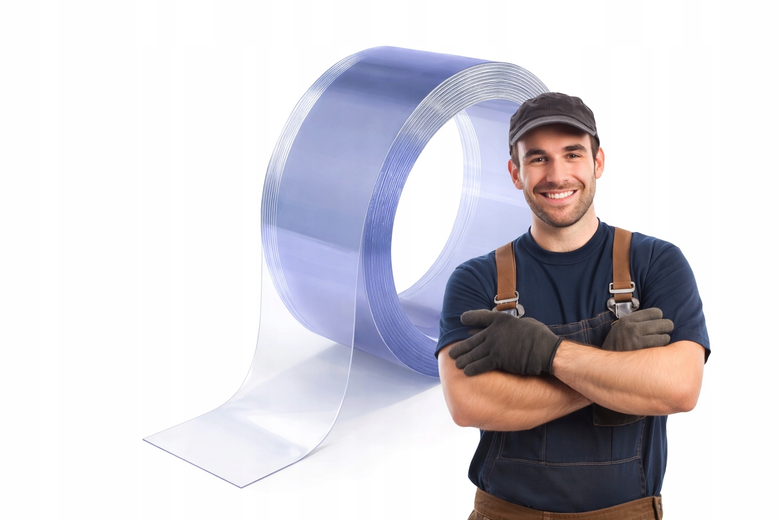 Kurtyna Paskowa PCV 100x2 mm – Folia PCV do Bram Magazynowych i Hal