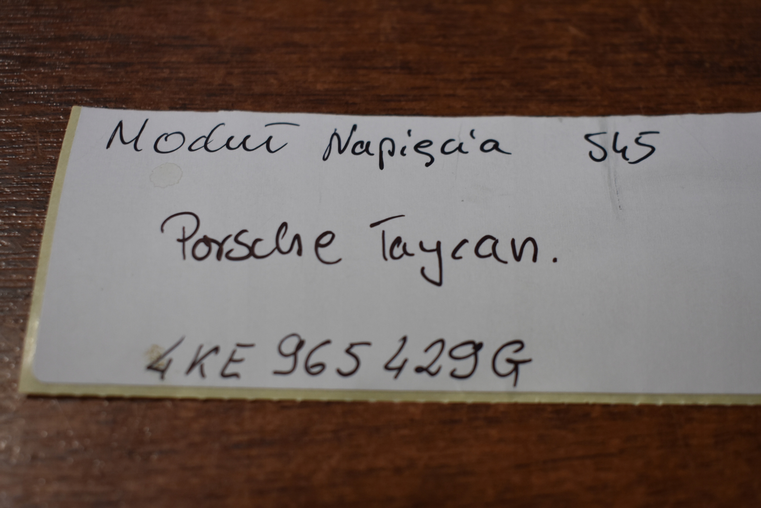 modulo Centralina di tensione PORSCHE TAYCAN 1 9