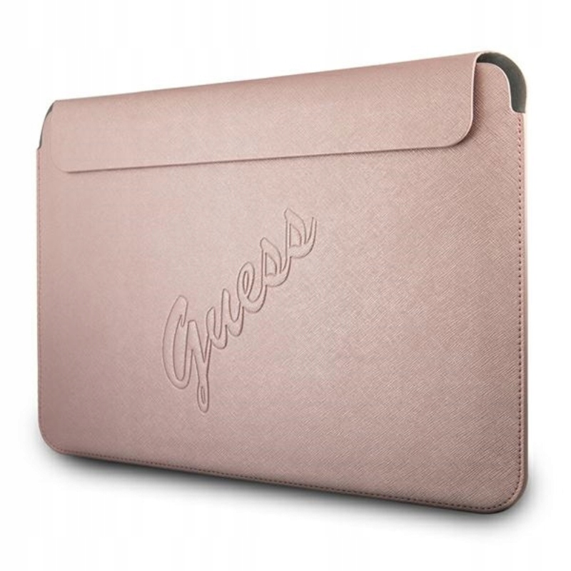 Guess Saffiano Script Computer Sleeve – Pouzdro na notebook 13" (růžové)