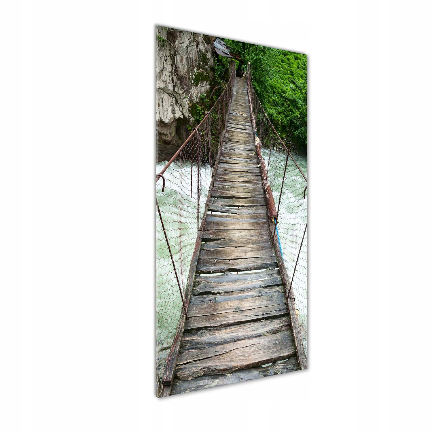 

Nowoczesny fotoobraz akrylowy Most wiszący 50x125