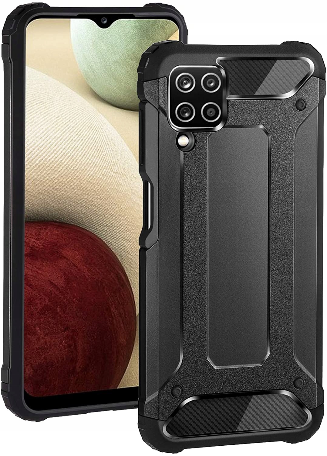 

Etui Pancerne Hybrid do Samsung Galaxy A12 szkło