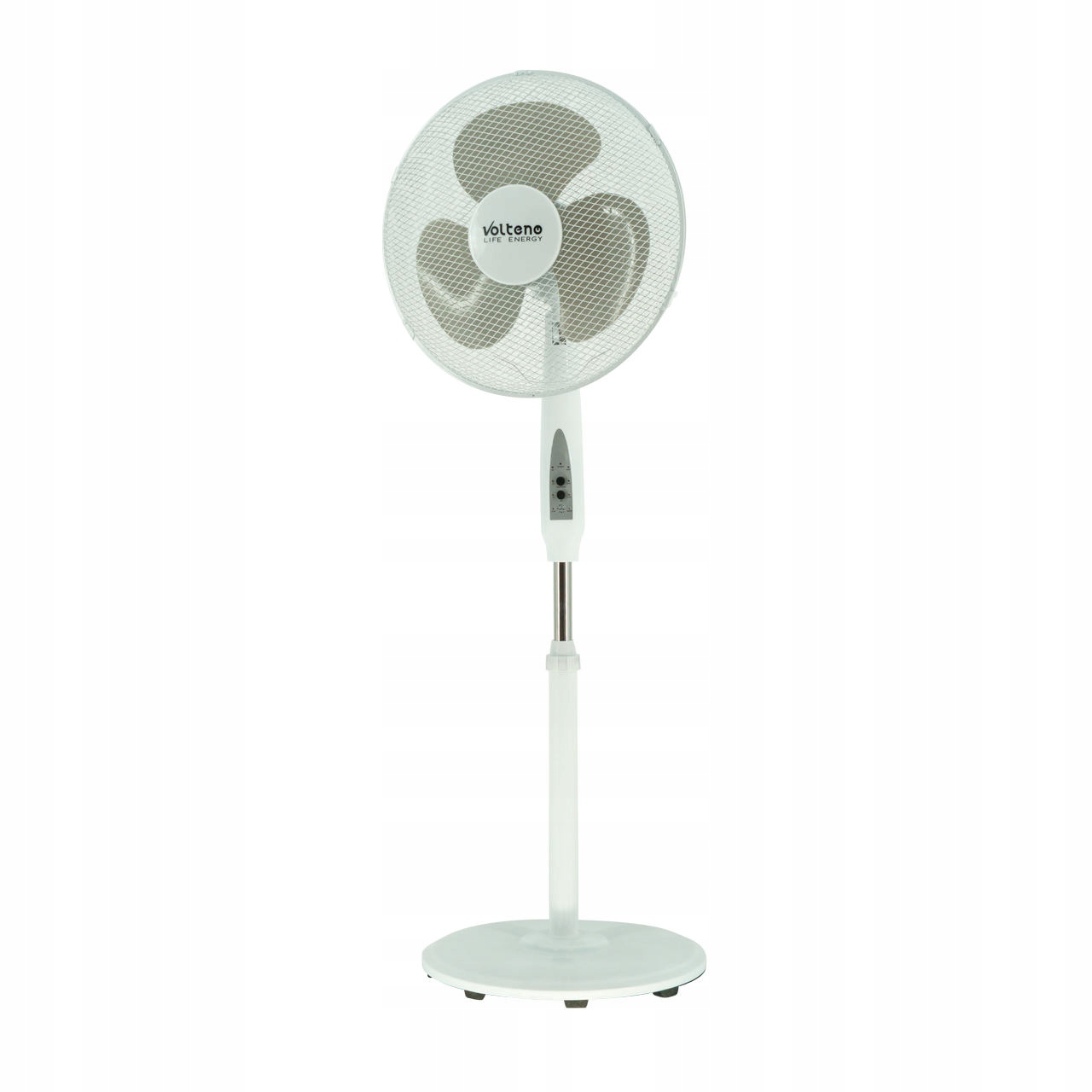 Wentylator podłogowy 45W 36cm biały pilot 3 biegi oscylacja timer VO2558