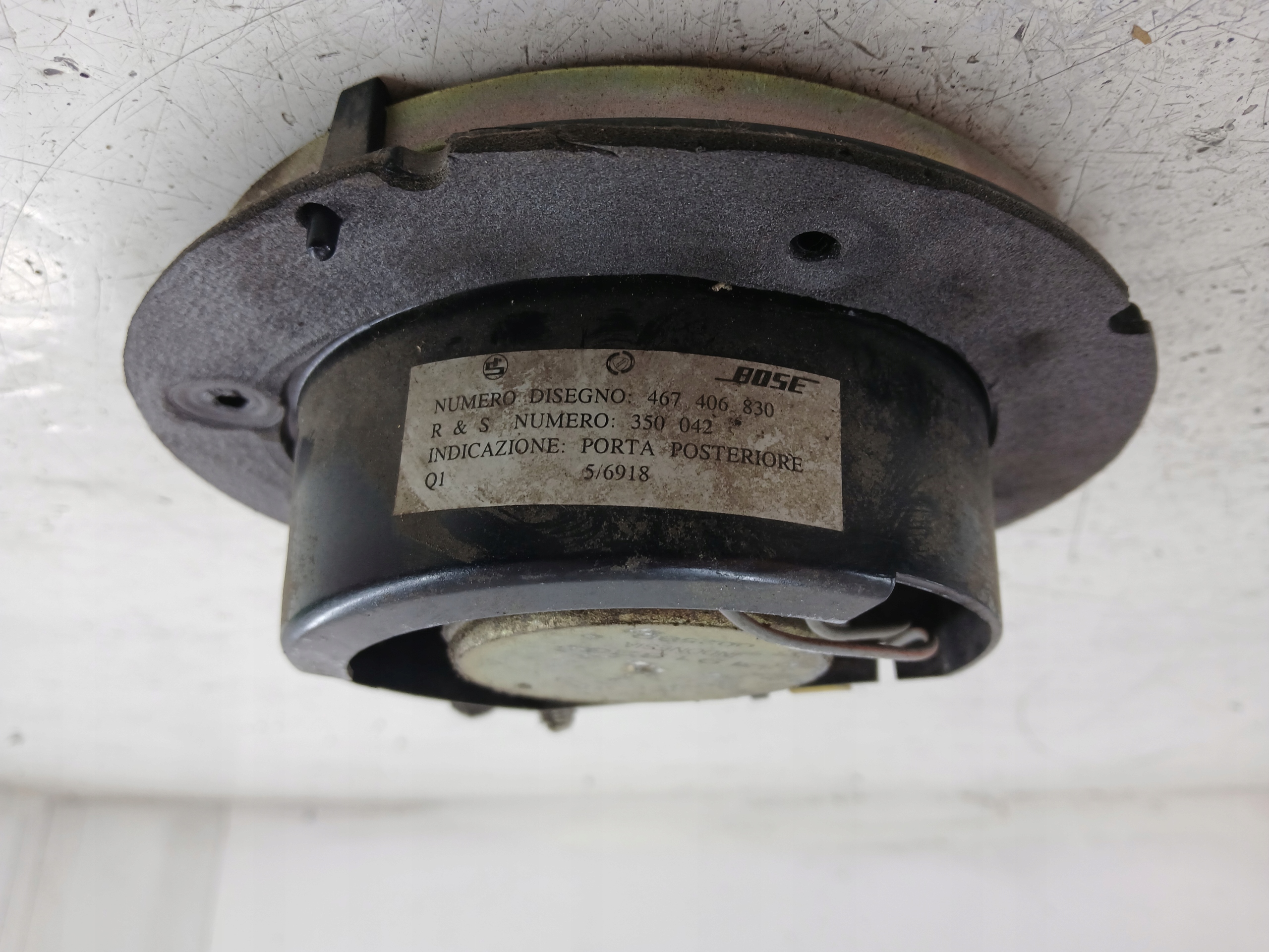 LANCIA LYBRA speaker door rear part BOSE 467406830