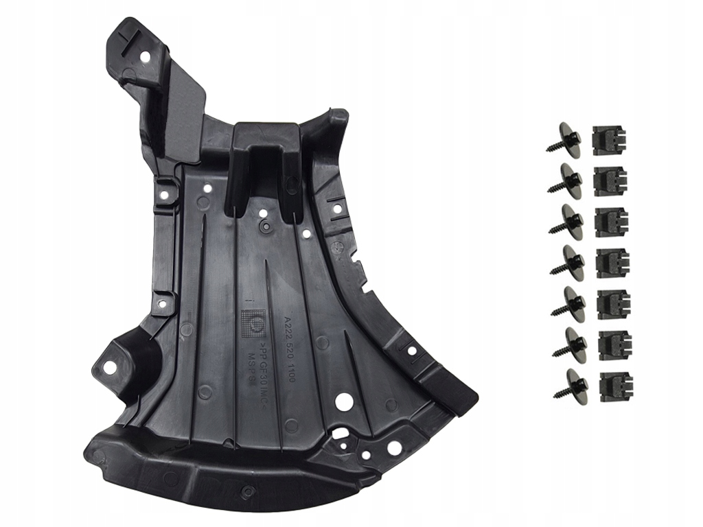 Krytka pod nárazník Mercedes S W222 4matic chladiče 2017-2020 Lift Levá