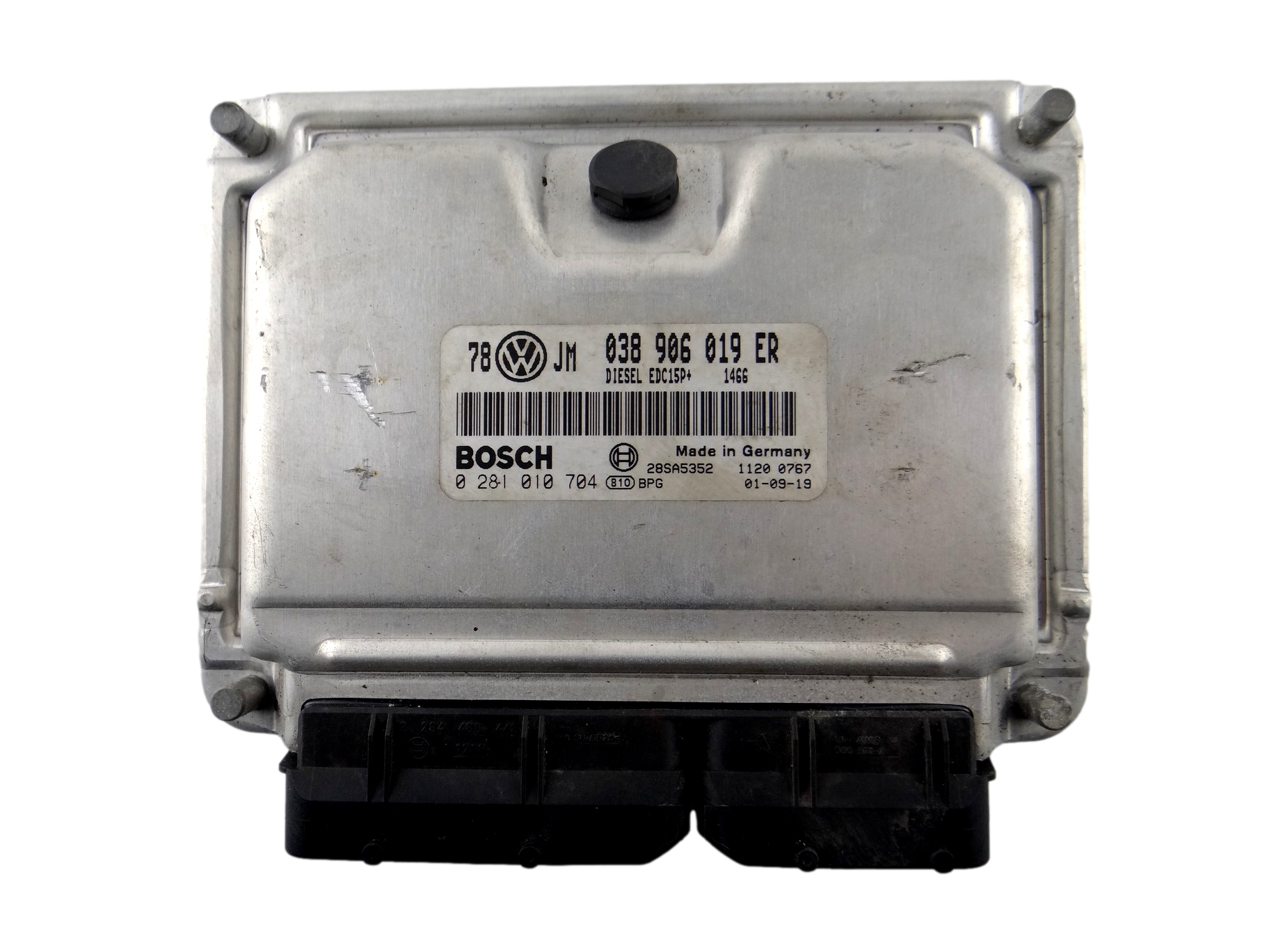 control unit of the engine VOLKSWAGEN PASSAT B5 038 906 019 ER
