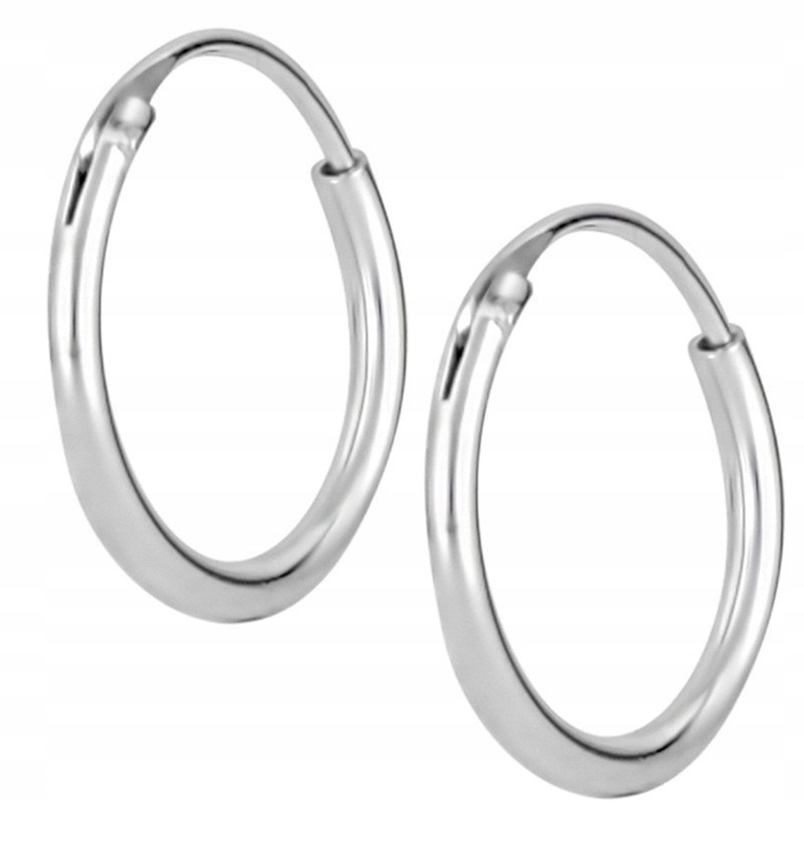 

Kolczyki srebrne koła kółka 10 mm