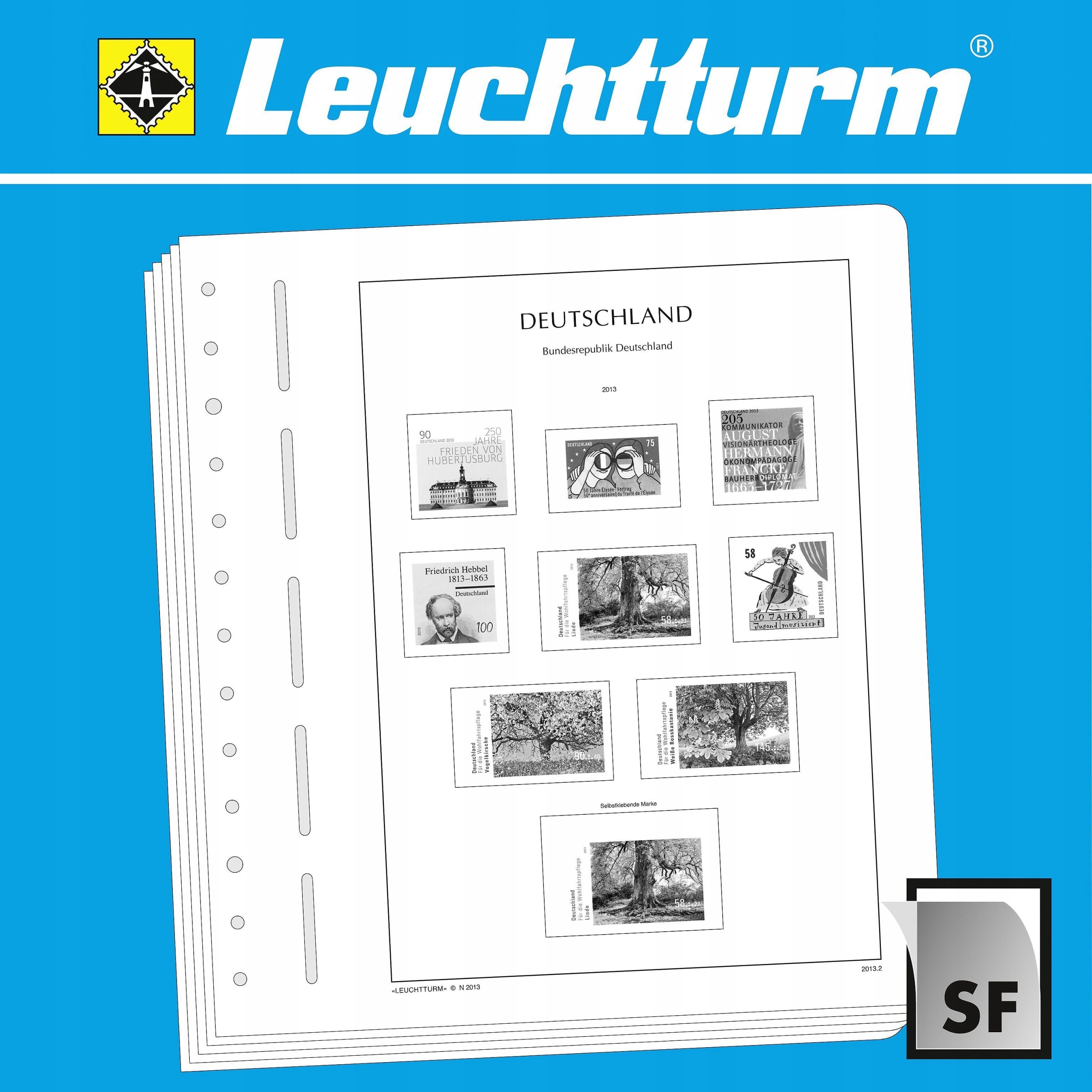 Karty na známky Slovensko, německá okupace Leuchtturm