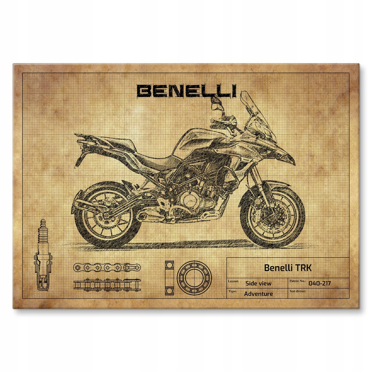 Kovový plakát Benelli Trk Szyld Plech 30 x 42 cm Dárek
