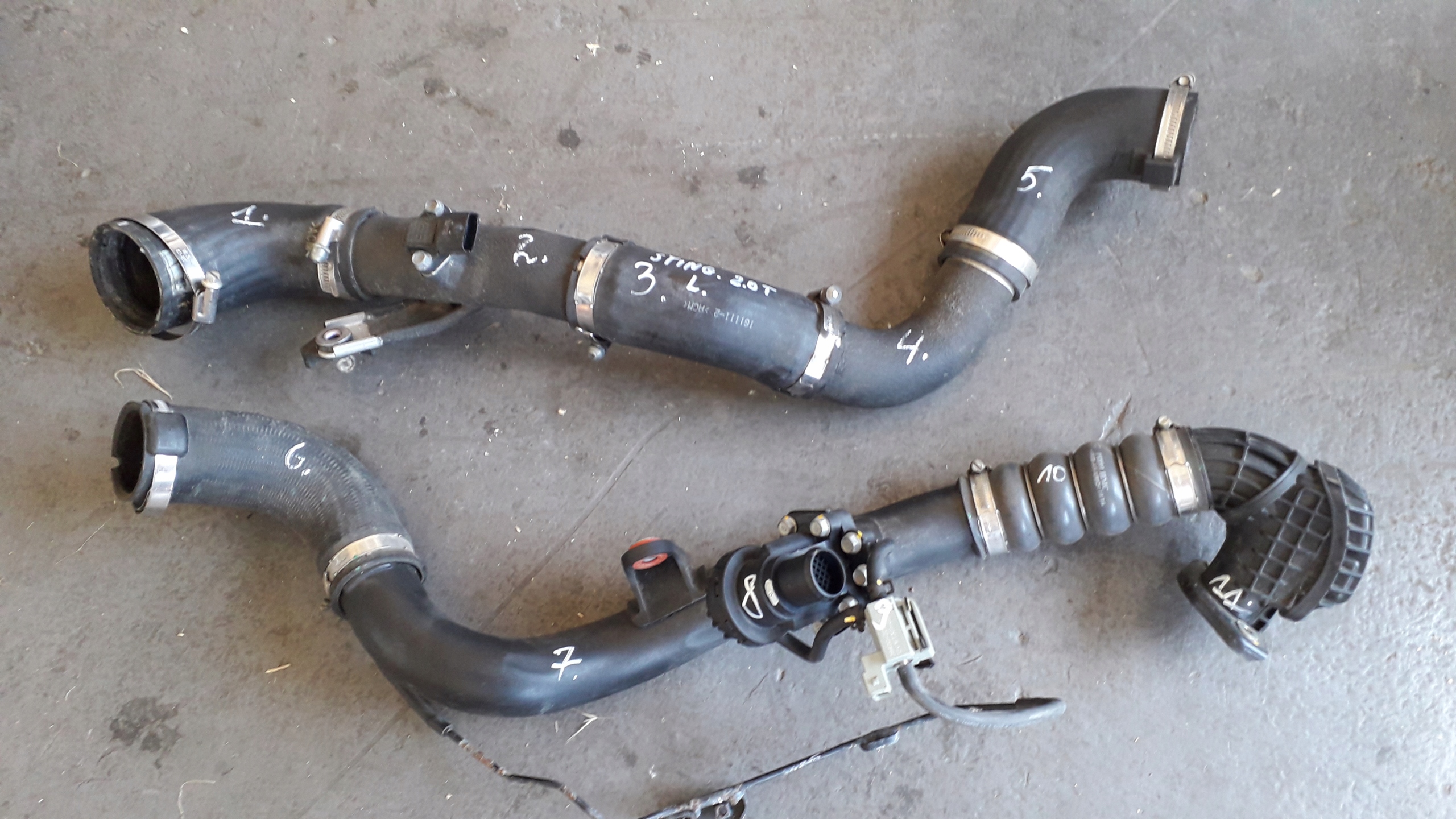 2.0T-GDI - KIA STINGER 2017-2. 0 T ШЛАНГ ТРУБА ІНТЕРКОЛЕР