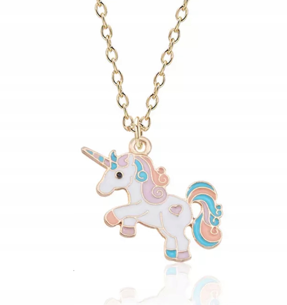 

Łańcuszek Unicorn Jednorożec Złoty Naszyjnik Bff