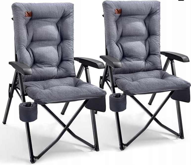 Regulowane krzesło turystyczne kempingowe z oparciem Ever Advanced 150kg