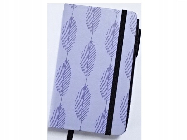 Notes Notatnik Pattern Purple A6 96kar Długopis