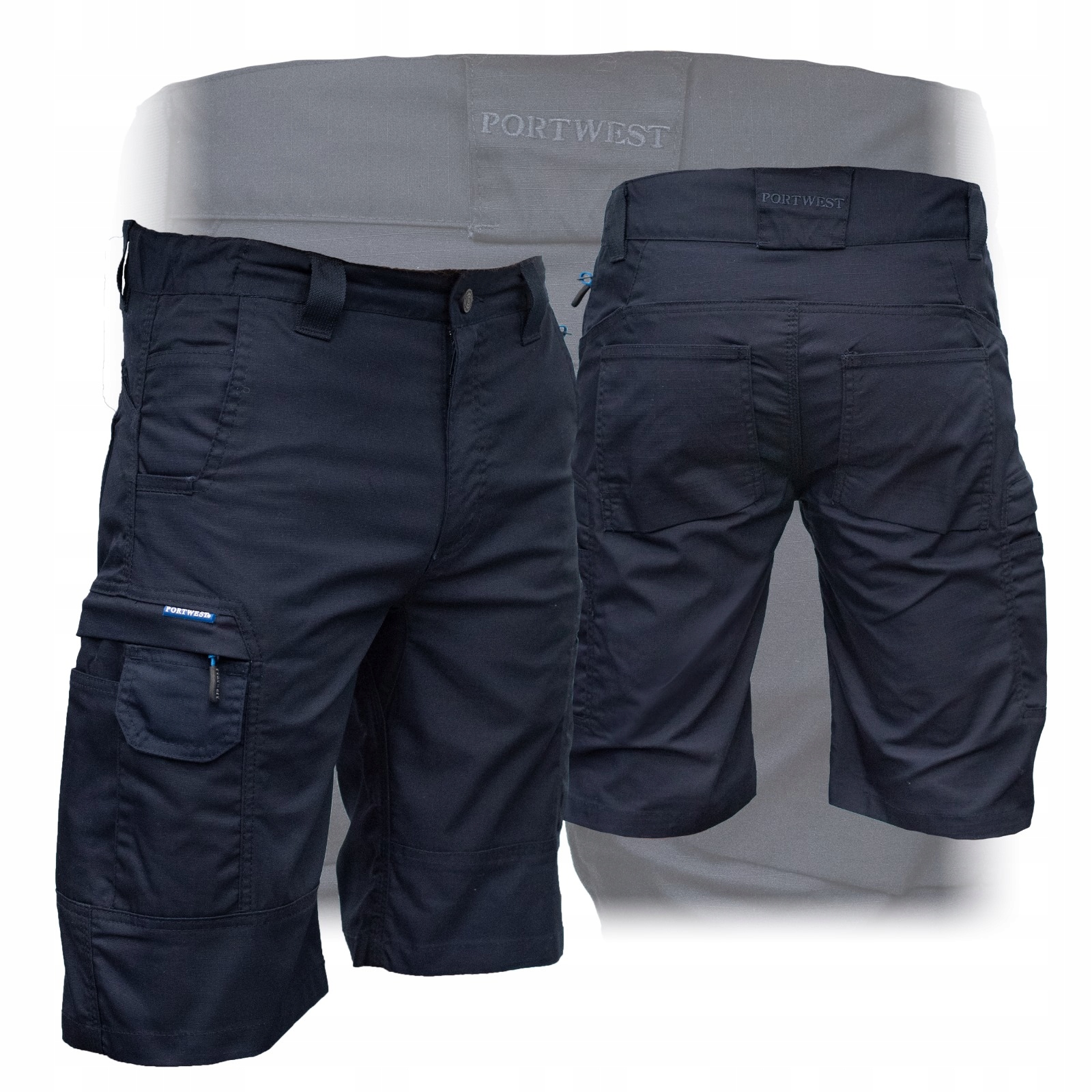 Krótkie Spodenki Elastyczne Spodnie Męskie Robocze Bojówki Letnie Ripstop