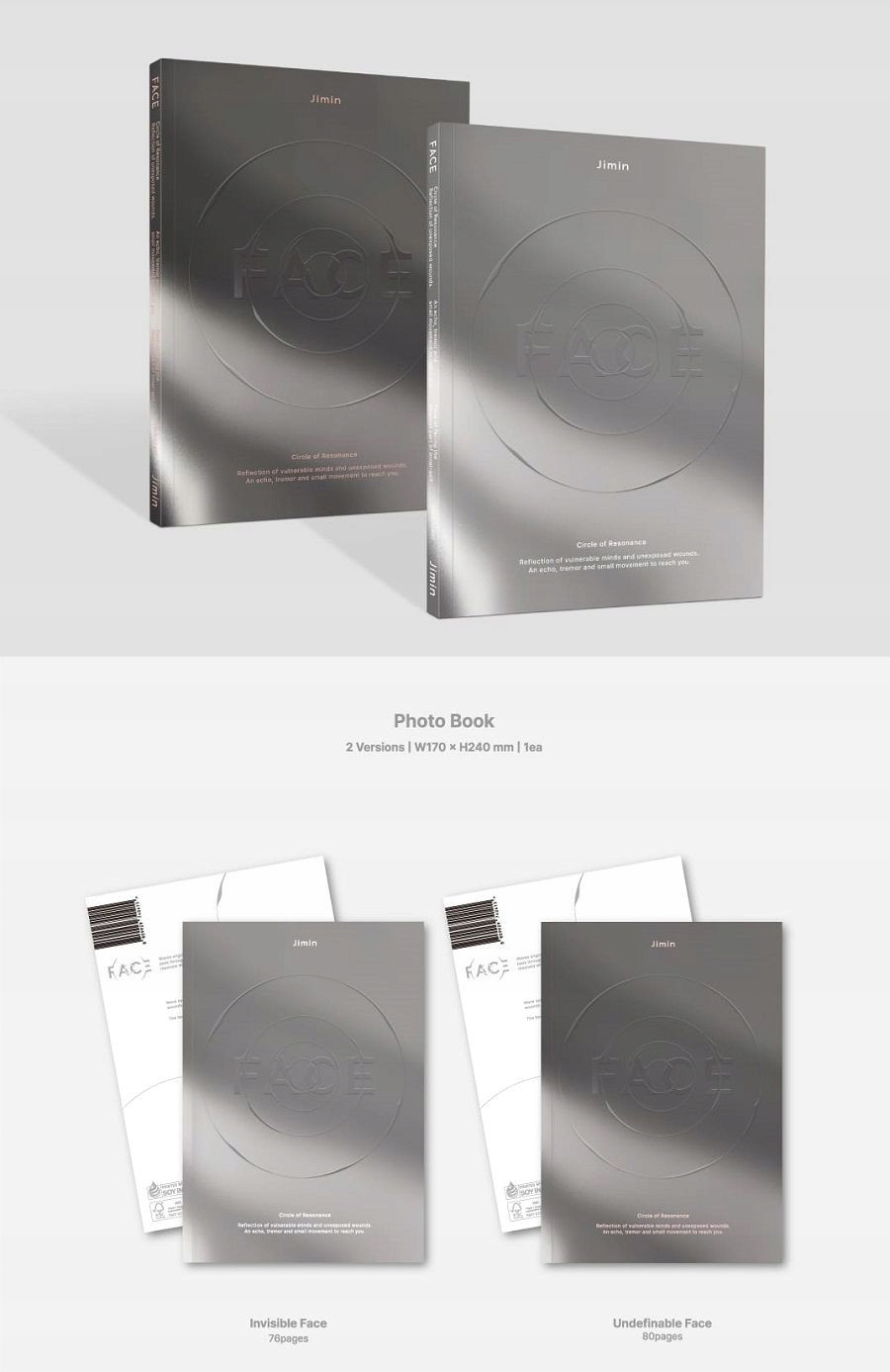 {{{ JIMIN [BTS] - FACE - INVISIBLE FACE VER. Nośnik CD