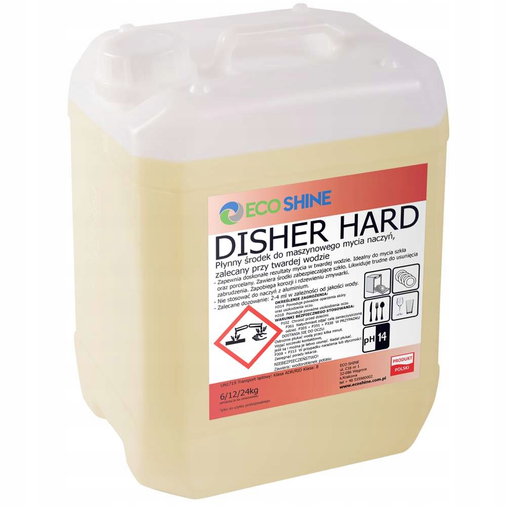 Levně Eco Shine Disher Tvrdý Prostředek Na Mytí Nádobí A Myček Nádobí 5 L