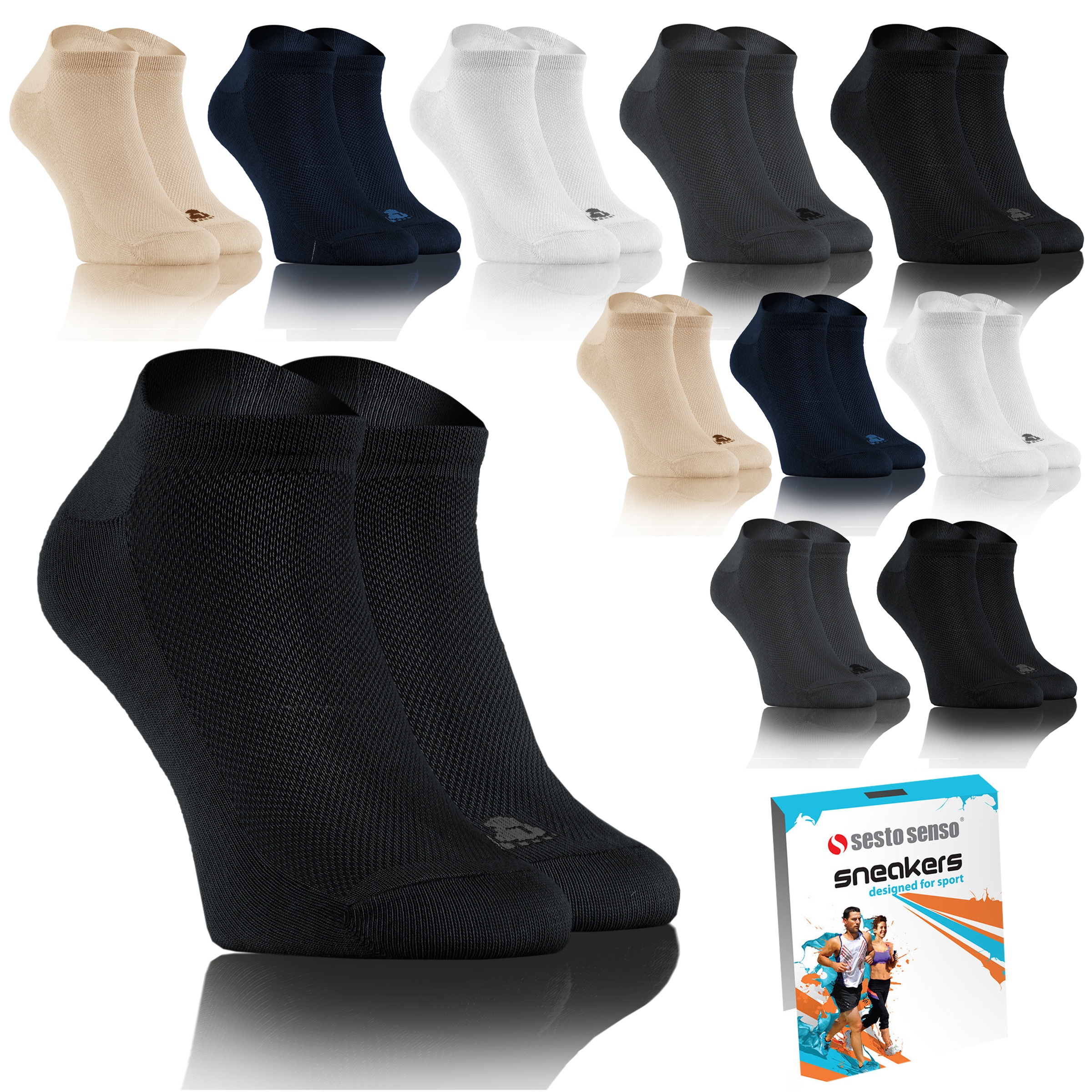 

10+1 Oddychające skarpety Stopki Sesto Senso 36-37