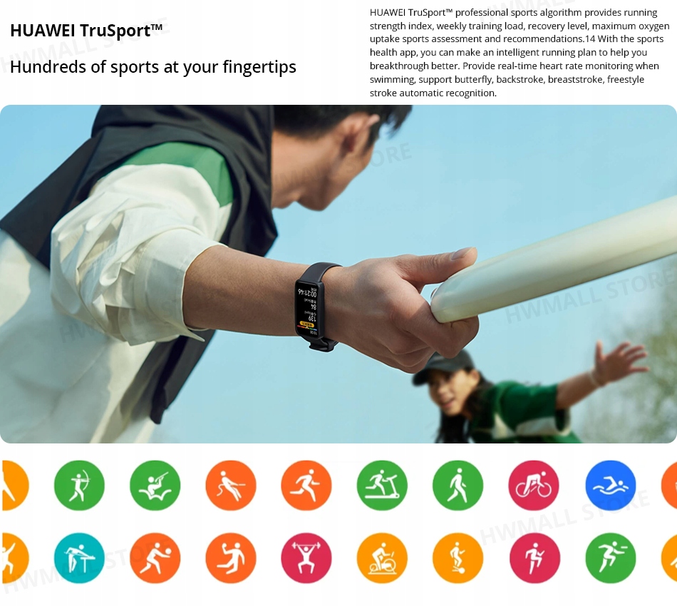 Smartband HUAWEI BAND 8 pomarańczowy Rodzaj smartband