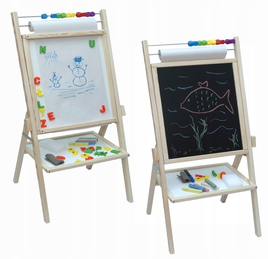 

Obrotowa Tablica Magnetyczna 4W1 Papier + Dodatki