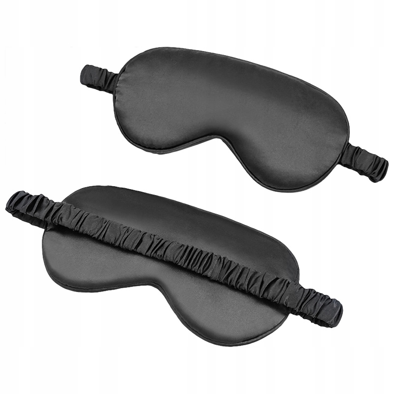 

Opaska Na Oczy Spania Premium Satynowa Nocna Black