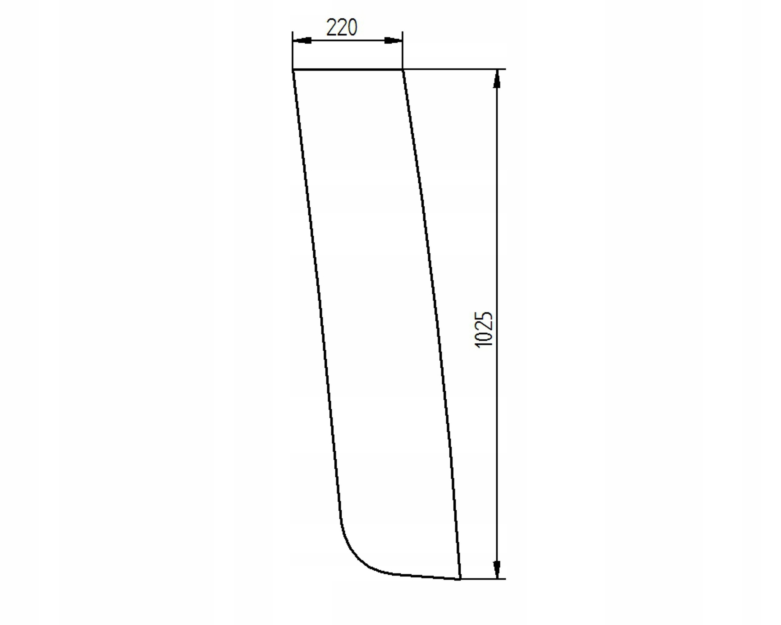 sklo Liebherr boční levé 7028783