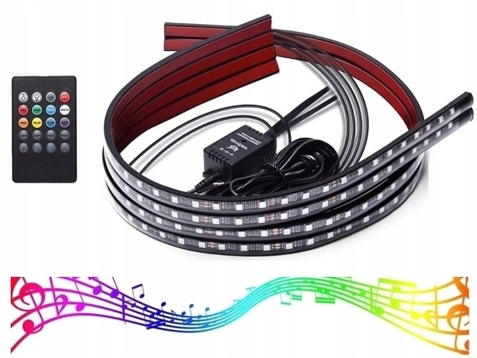 

Neony Led x4 Pod Samochód Taśmy Pilot