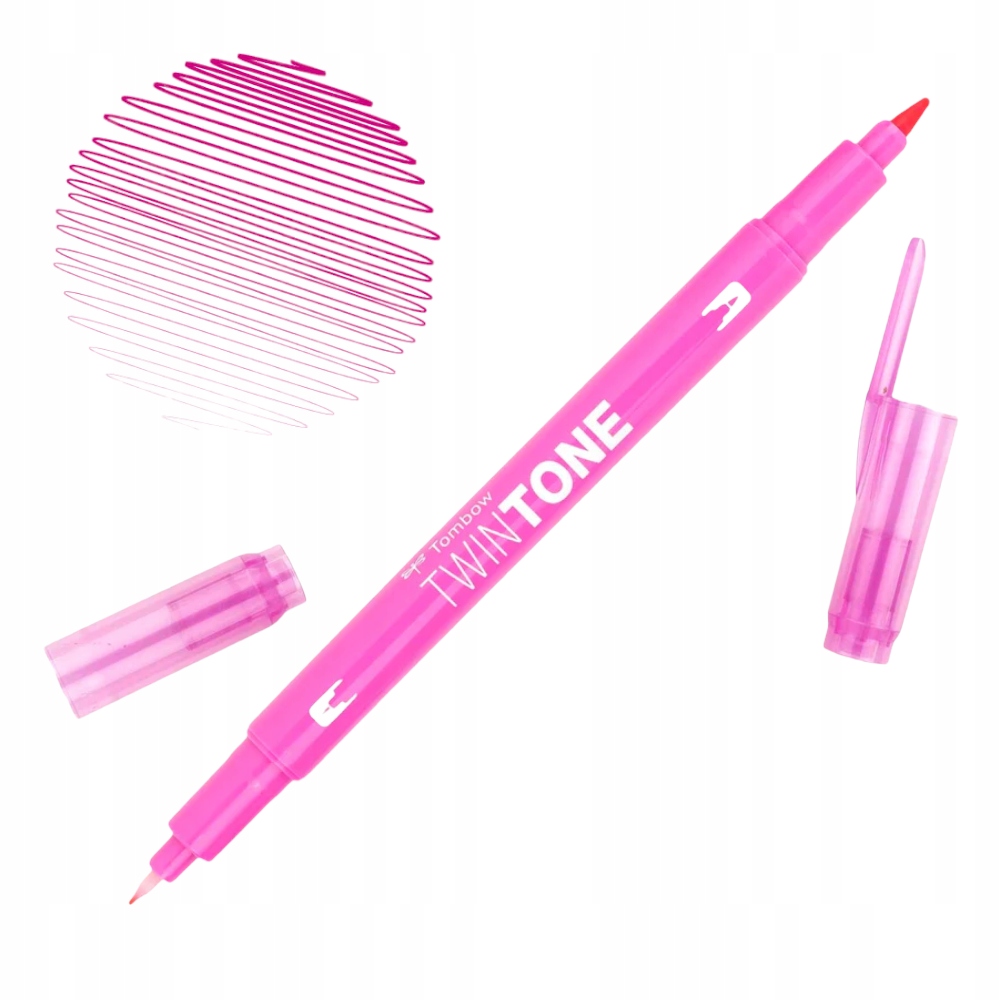 Marker Tombow dwustronny Brush Pen TwinTone pink