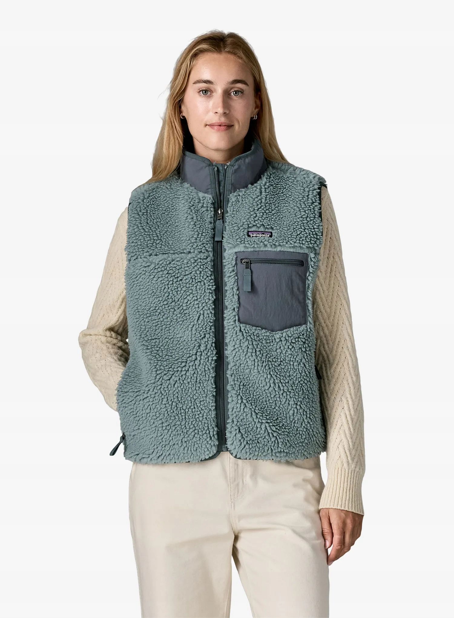 Dámská vesta Patagonia Classic Retro-X Vest modrá barva M