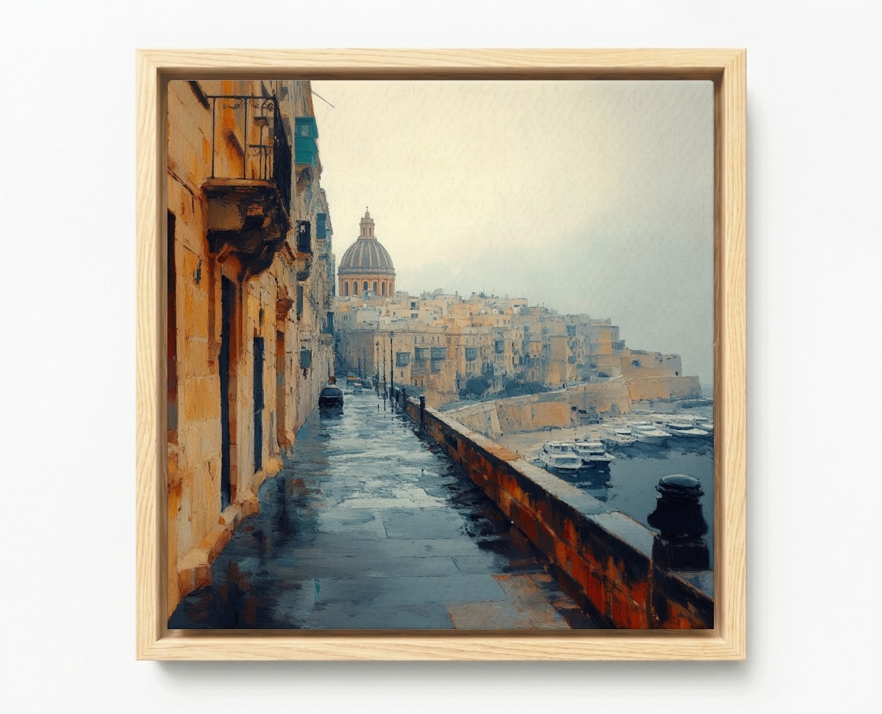Obraz Rám Americký Box Architektura Město Malta Valletta Katedrála 50x50