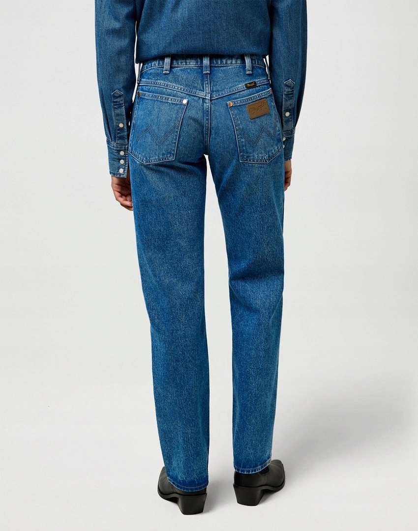 Rovné džíny Wrangler Low Rise Cowboy Jean Lasso Lagoon 112371112 28/30
