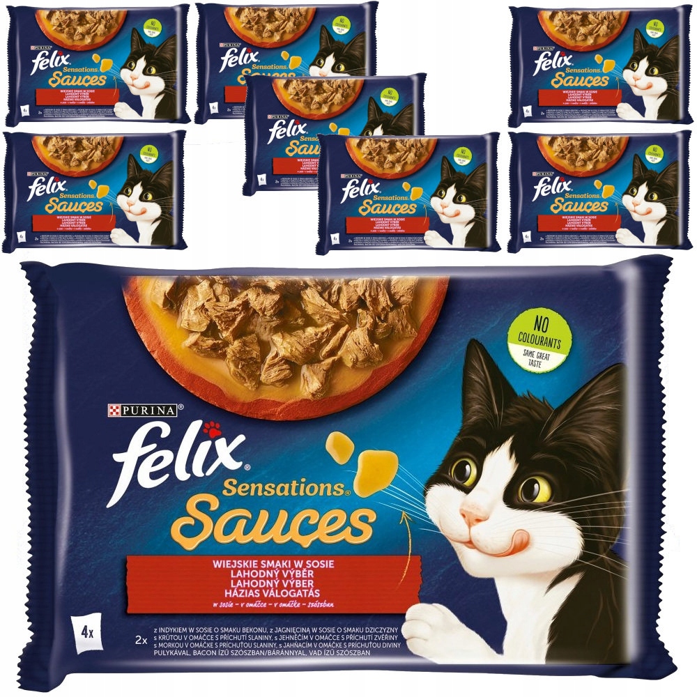 Levně Felix Sensations Venkovské Příchutě S Omáčkou 32x85g