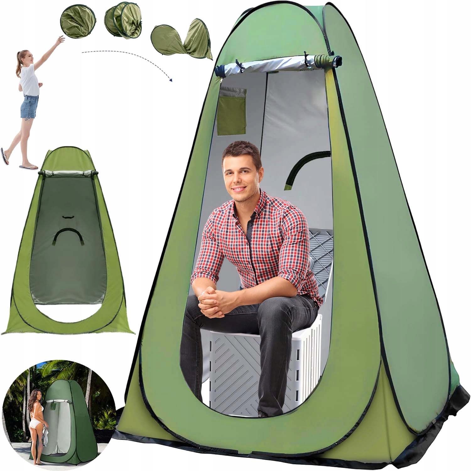 Przebieralnia Namiot Toaleta Przenośna Wc Turystyczny Przenośny Kempingowy