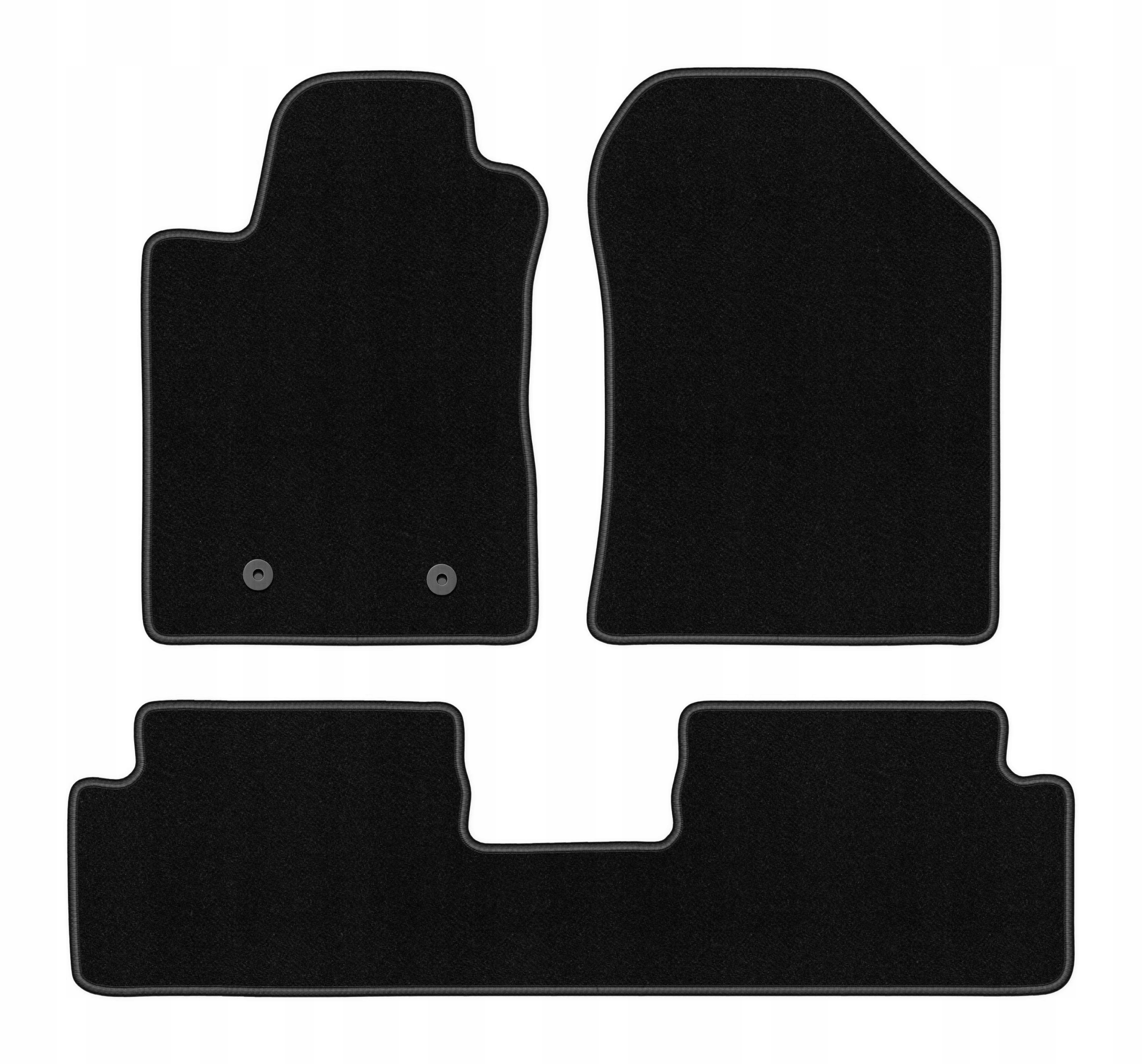 Dywaniki welurowe do Toyota Corolla Verso II 2004-2009 komplet Basic 3 szt.