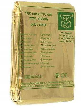

polski Koc termiczny-ratunk 160x210cm folia życia