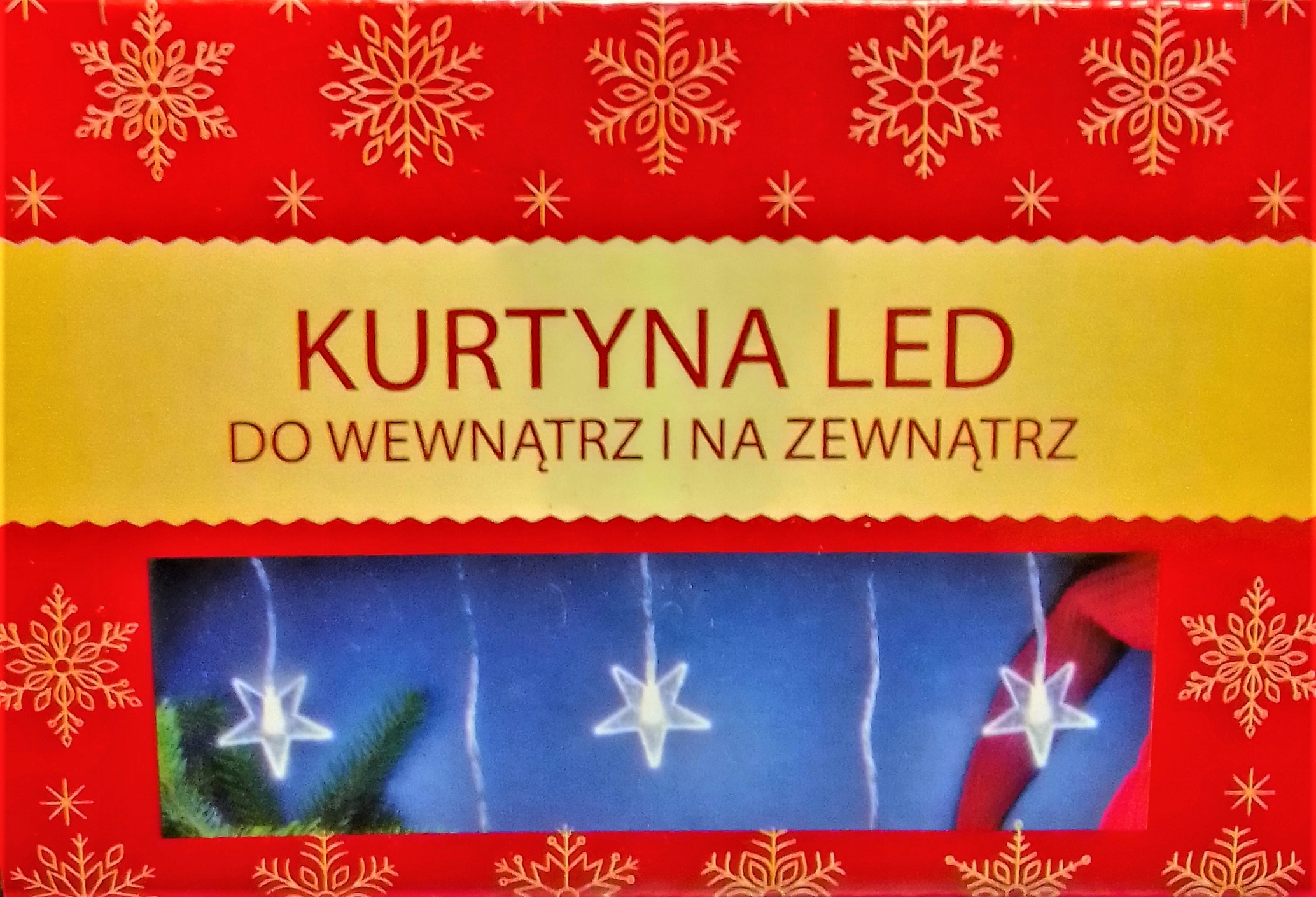 

Zasłona świetlna kurtyna Wiszące Lampki 10 Led