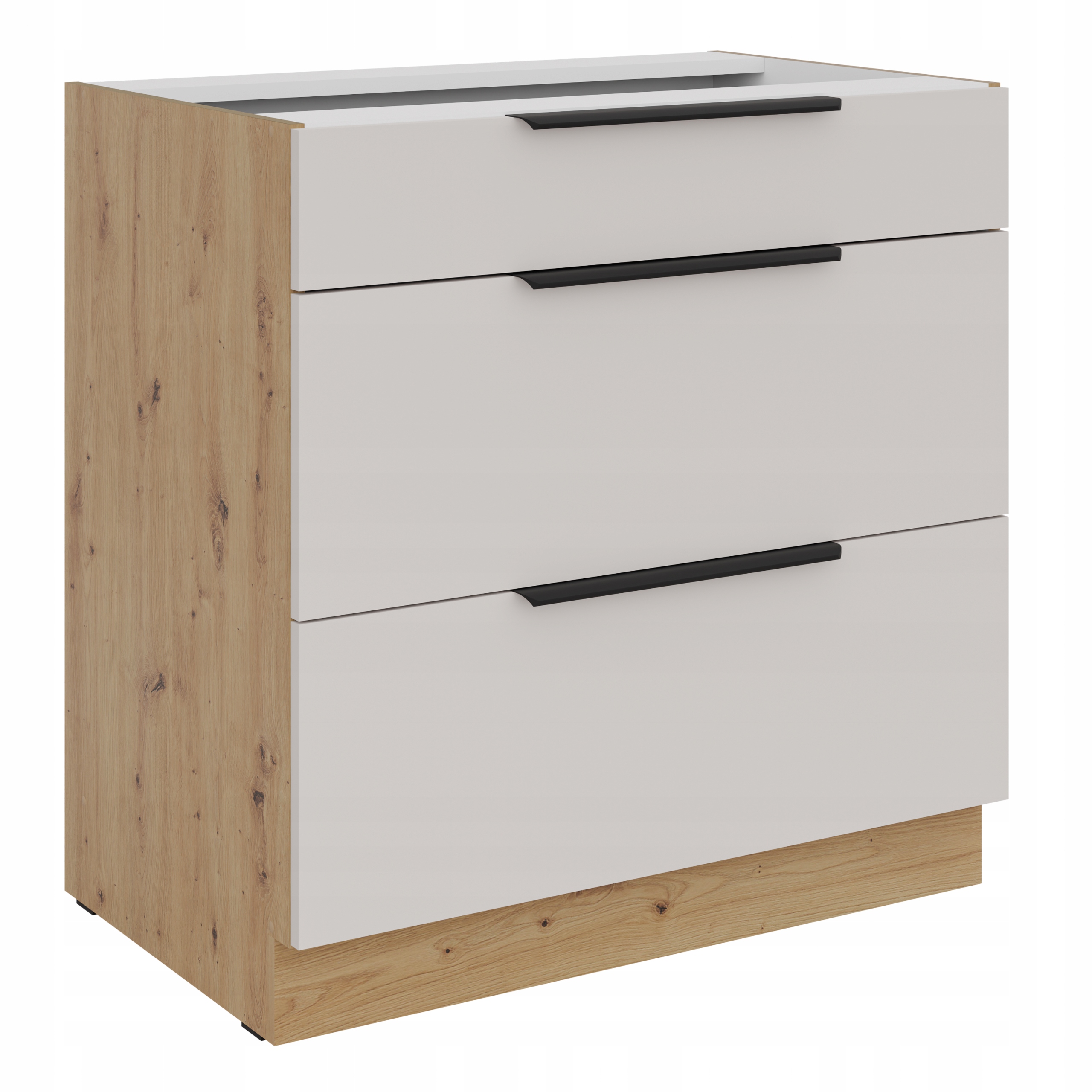 Szafka kuchenna stojąca SOLIA 80 D 3S BB PREMIUM BOX CASHMERE+ARTISAN