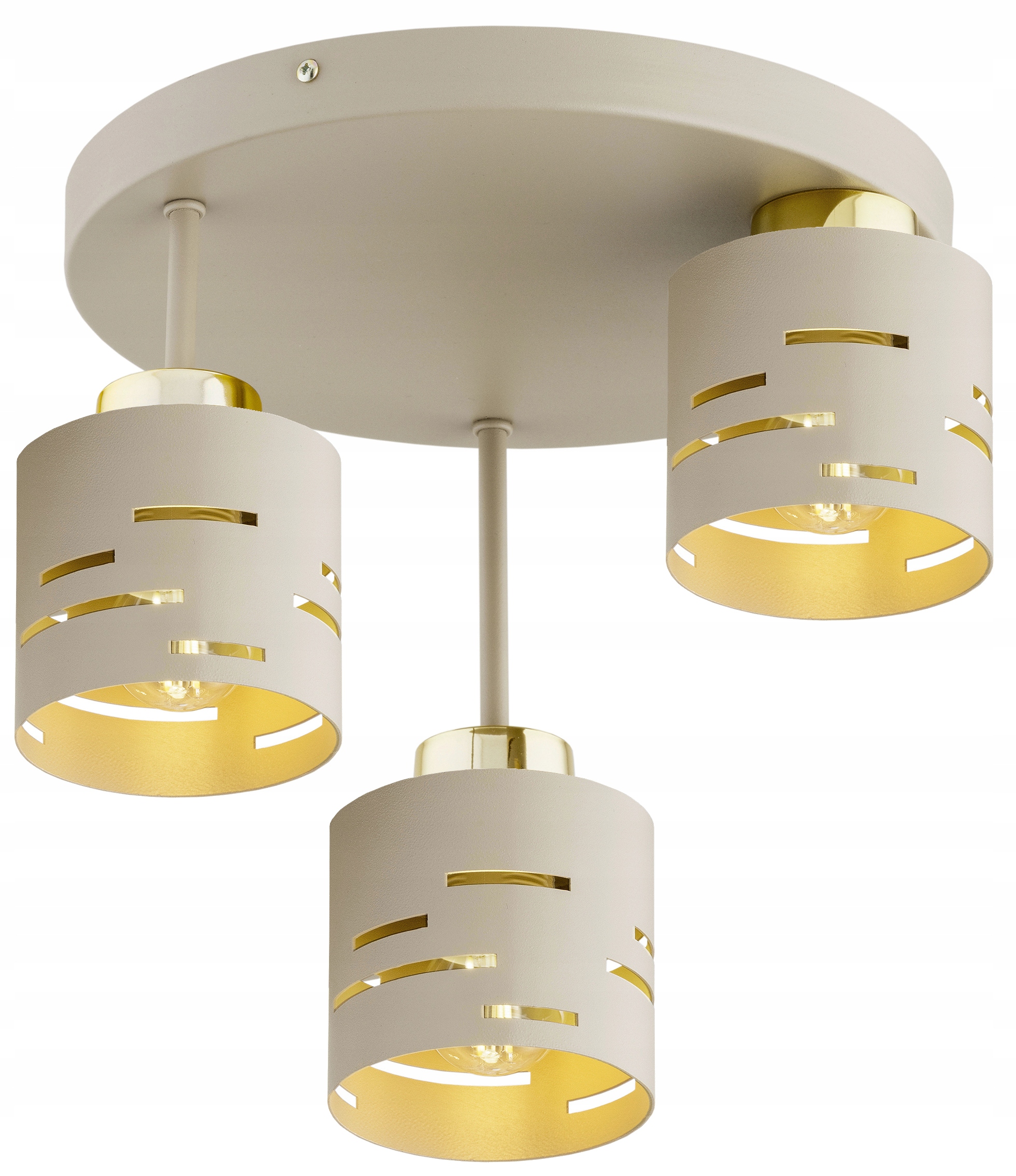 Lampa Sufitowa Plafon Żyrandol Ecru Beżowa Kaszmir Vox Led