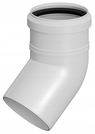 

Kolano kominowe DN60 45° Pp Ricom