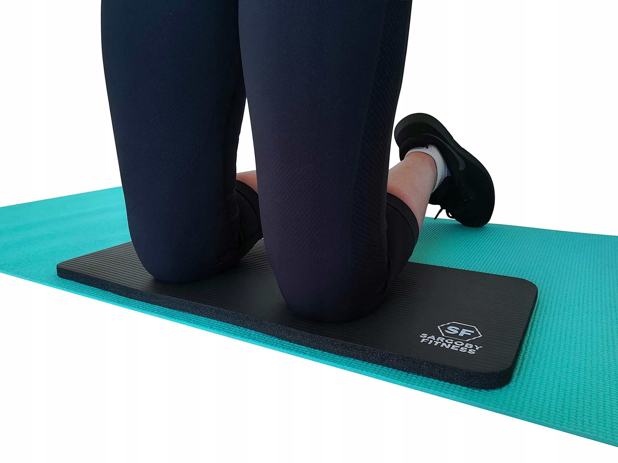 Podložka na cvičení Sargoby Fitness 15 Mm Černá pro jógu Pilates a Fitness