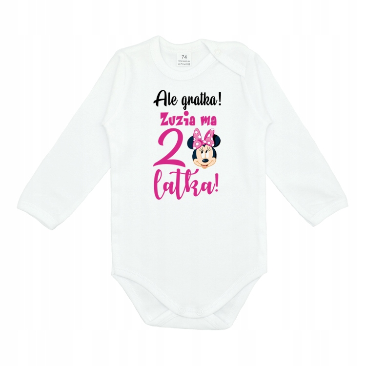 

Body Minnie 2 latka Ale gratka! z imieniem 92
