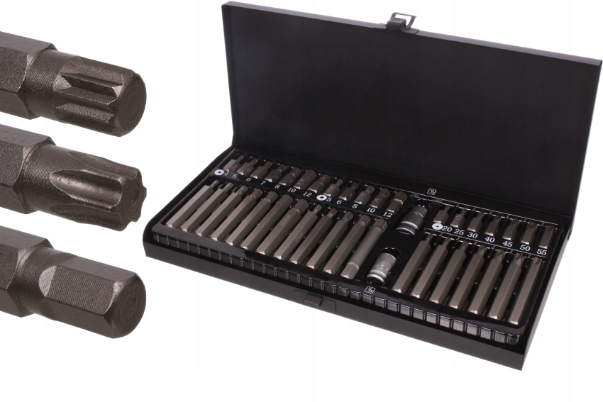 

Zestaw Bitów Klucze Torx Spline Imbus S2 x40 Szt