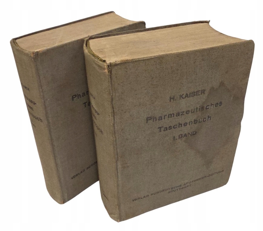 KAISER Hans- Pharmazeutisches taschenbuch Band I-II 1941 FARMACJA