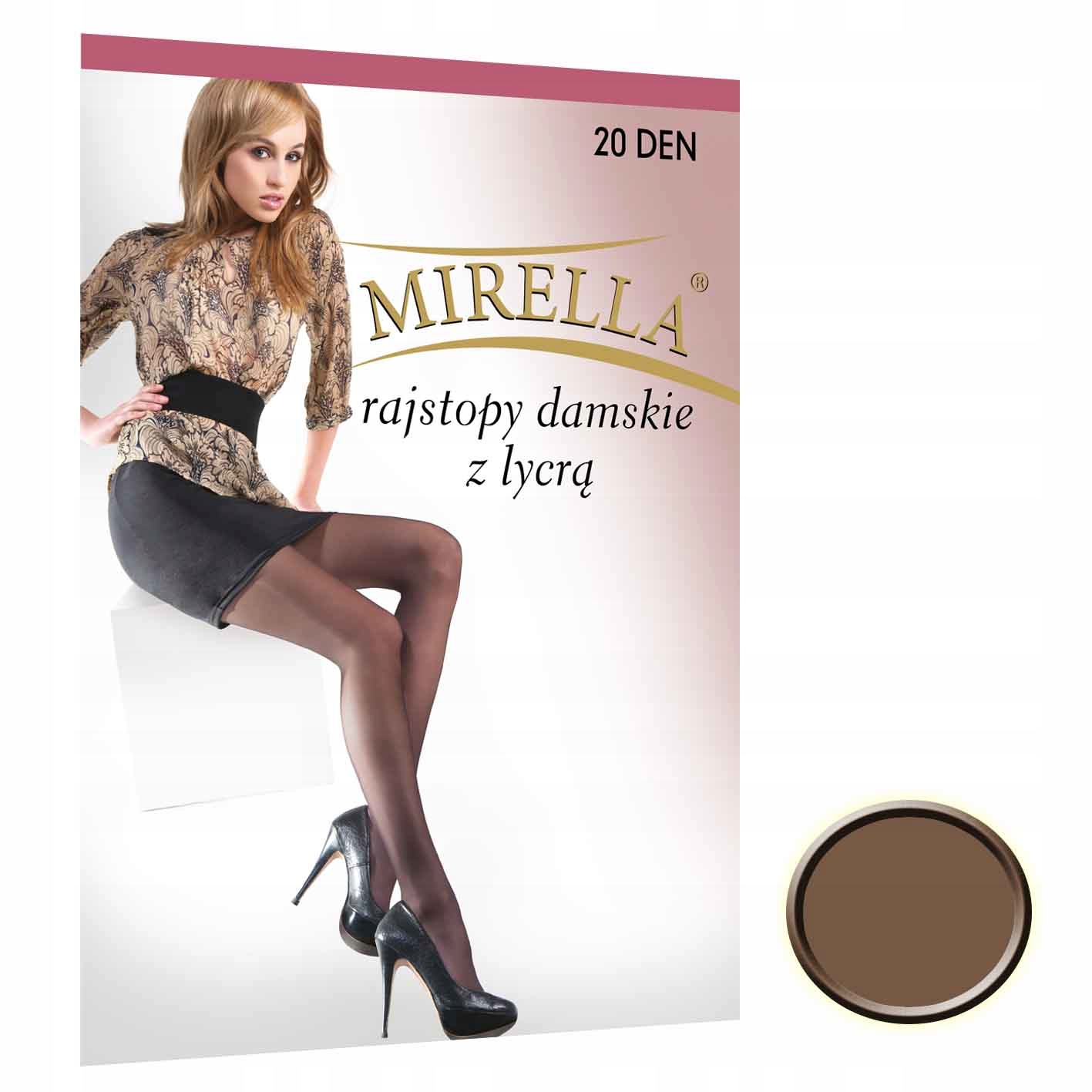 

Mirella Rajstopy damskie Lycra 20 den 2 Castoro
