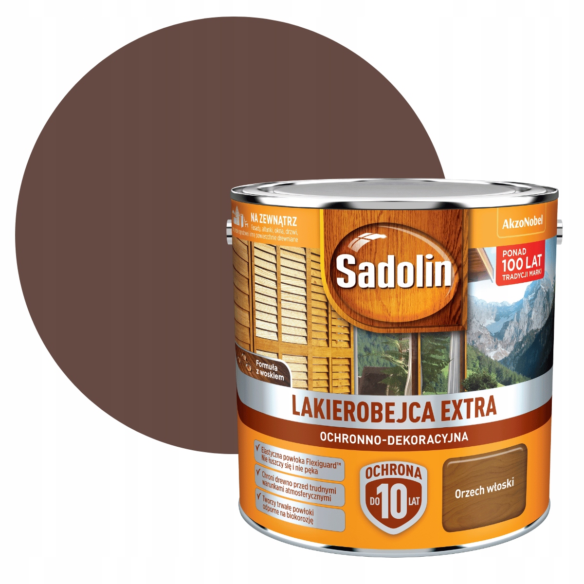 Sadolin Extra 2,5L Lakierobejca Orzech Włoski
