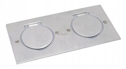 Kryt podlahové zásuvky dvojitý Inox Legrand 089702