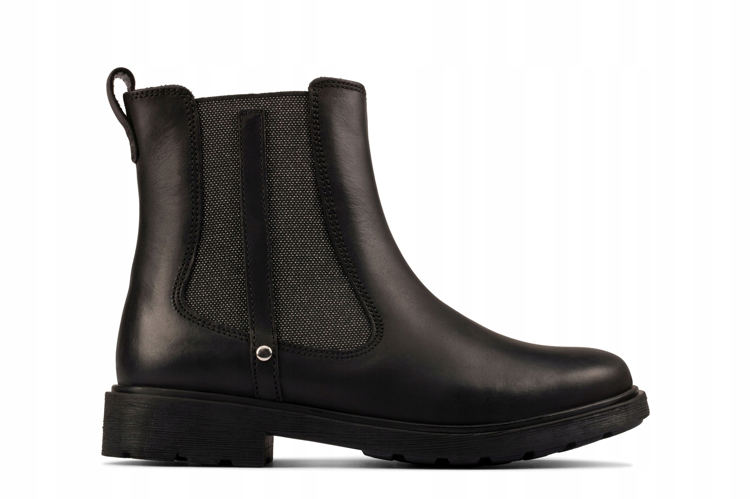 Buty damskie botki Clarks Astrol Orin 261541066 zimowe skórzane czarne 25