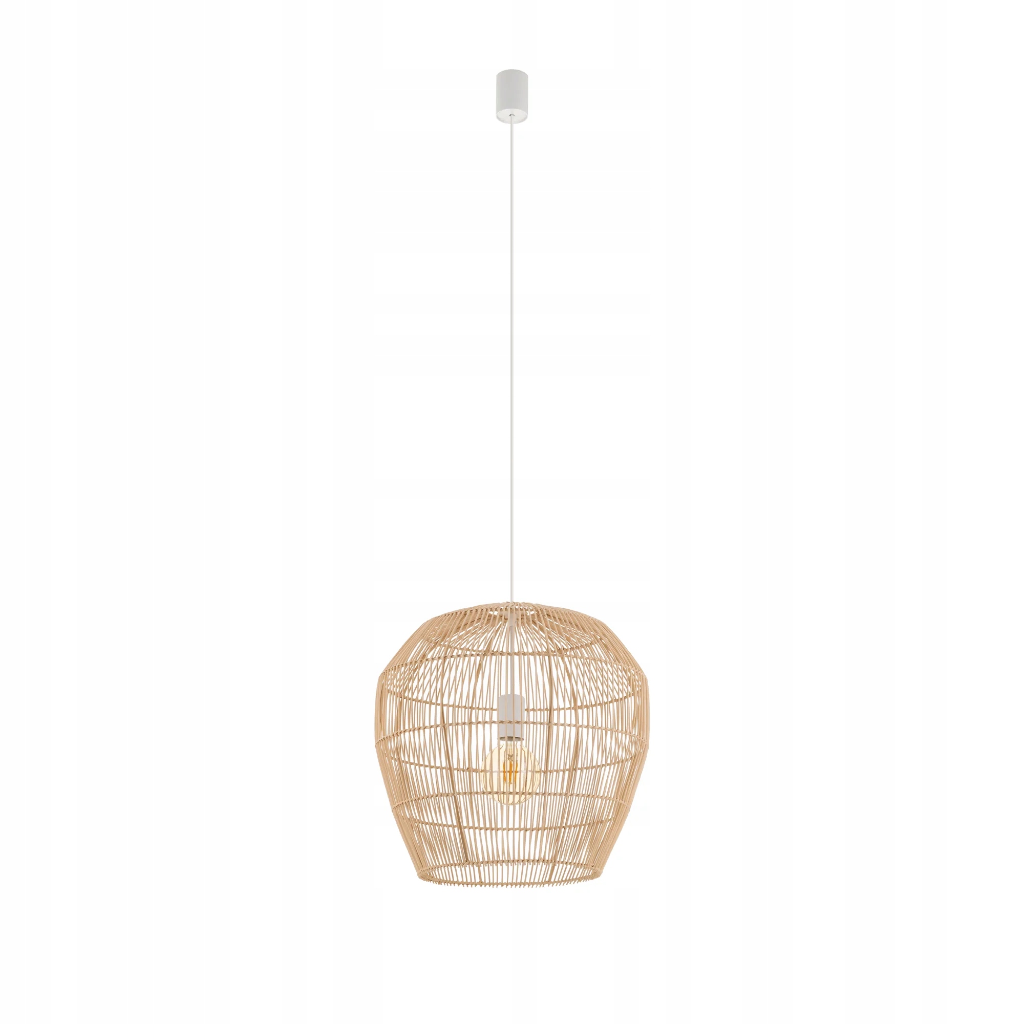 Škandinávska bambusová dekoratívna závesná lampa boho 43 cm Nowodvorski