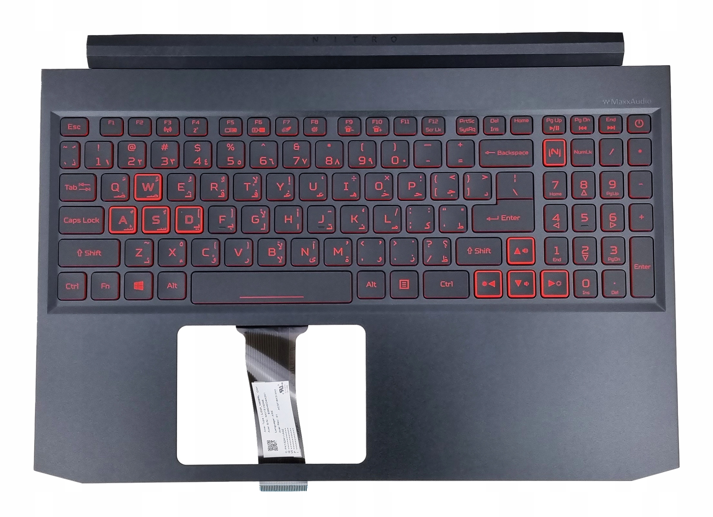 Nová Klávesnice Acer Nitro 7 AN715-51 GTX1660 Arabská