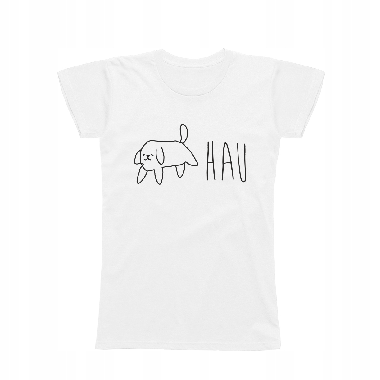 

S Koszulka T-shirt Hau Z Psem Pies Śmieszna Dog