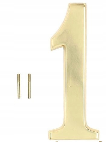 Číslice Na Dveře Dům Budova Číslo Adresa Kovová Mosaz Zlatá 19 CM 1