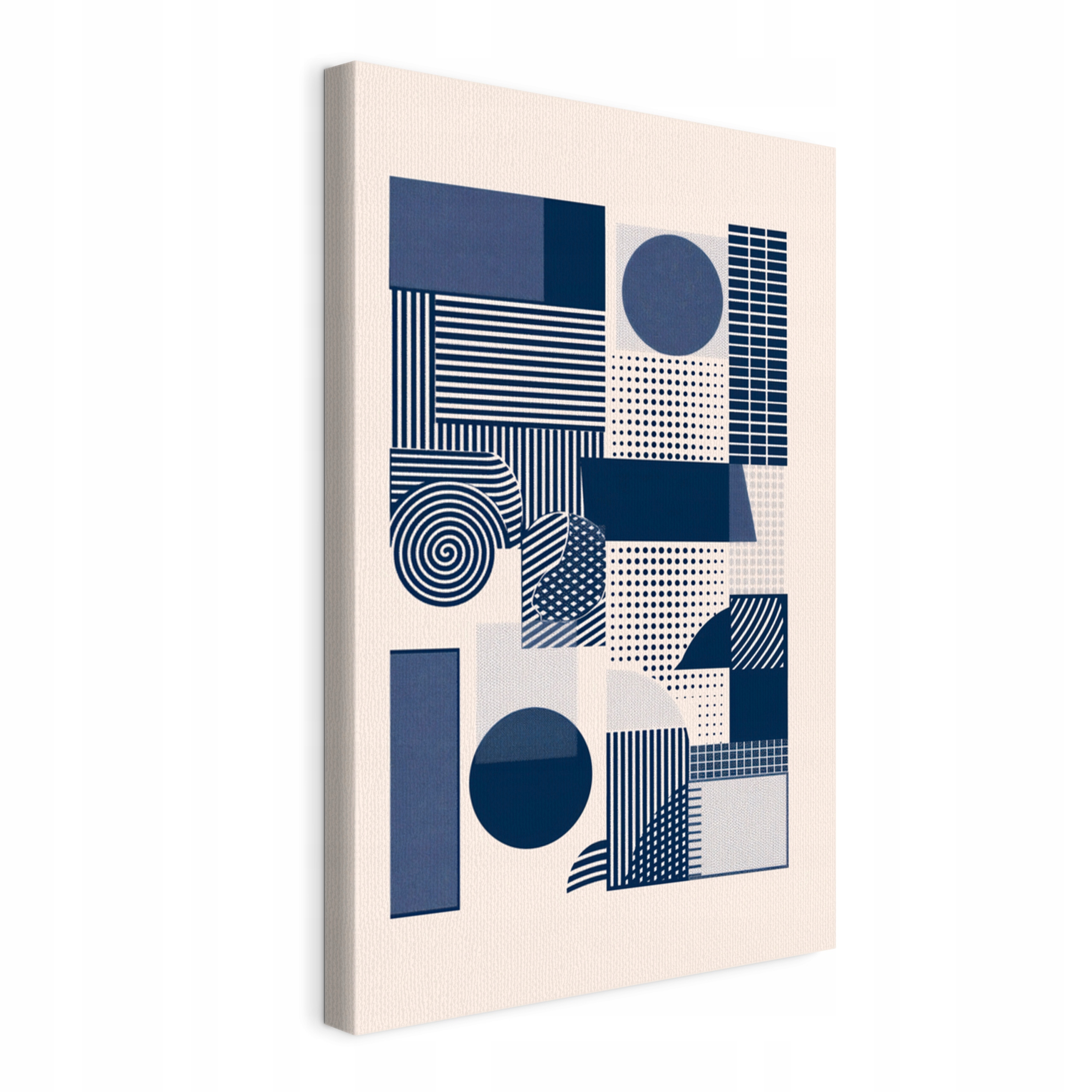 Obraz na plátně Modrá linie Geometrie do obývacího pokoje Ložnice 50x75